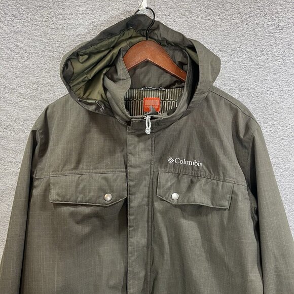 Columbia Thermal Coil Hooded Insulated Jacket Mens Sz Large Full Zip - Picture 3 of 16